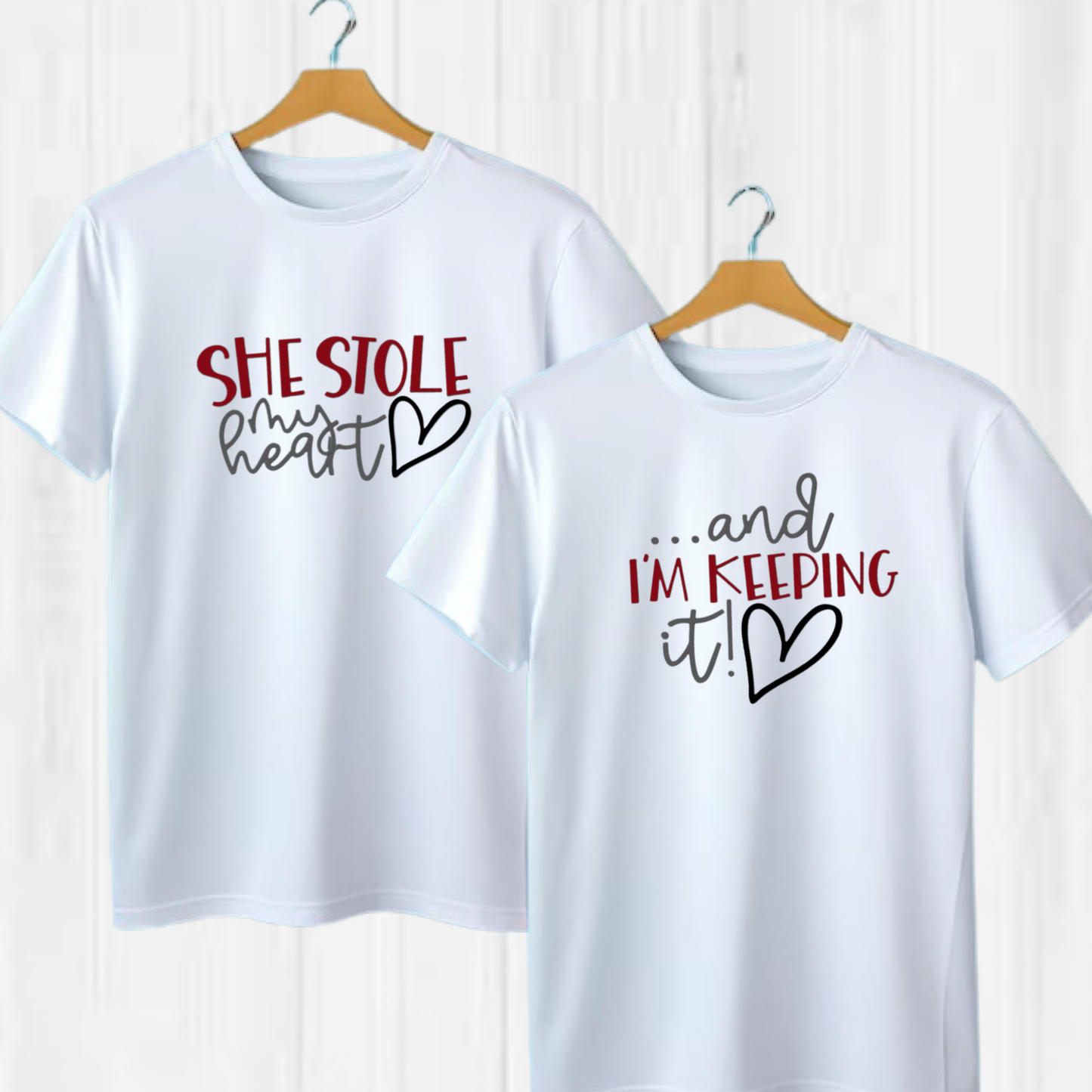 Stole my Heart Couples Tshirt