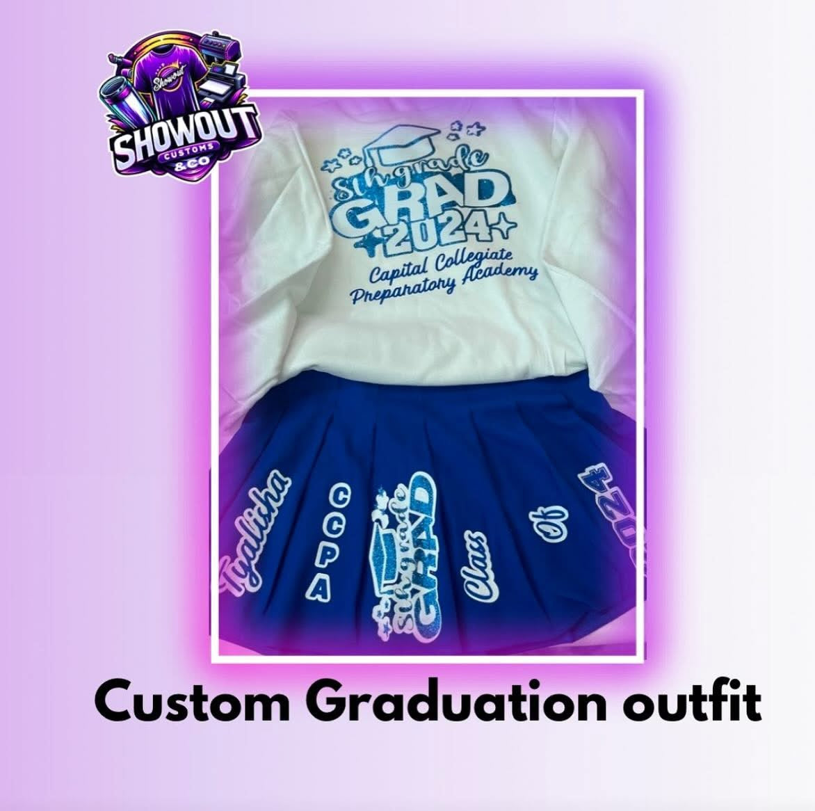 Adult size graduation skirt set