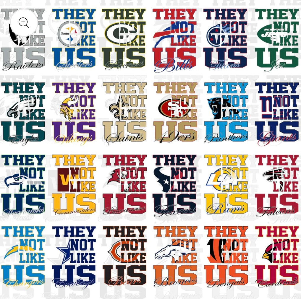 NFL They Not Like Us Tshirt