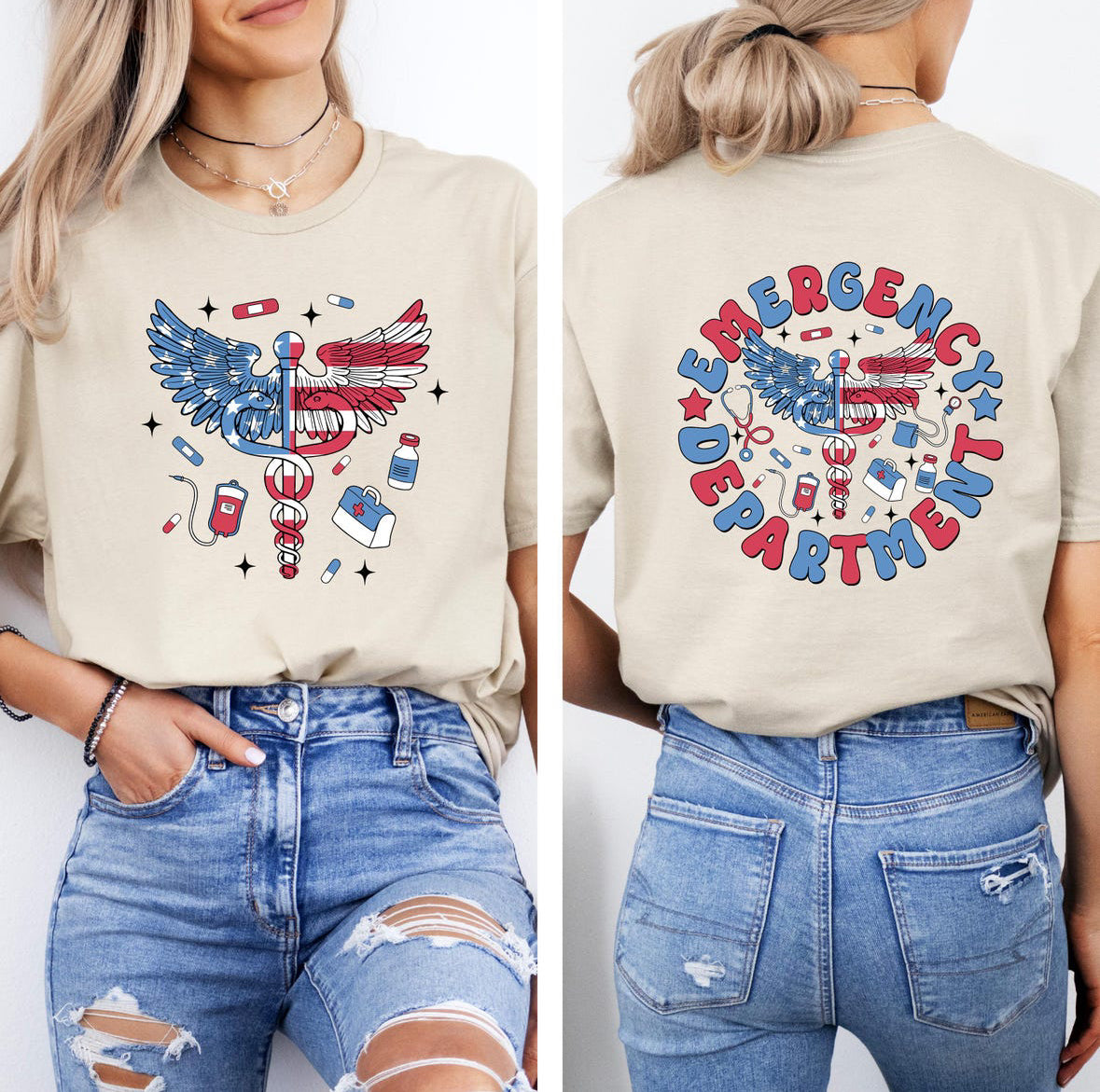 4th of July ER Department Shirt/ Sweater