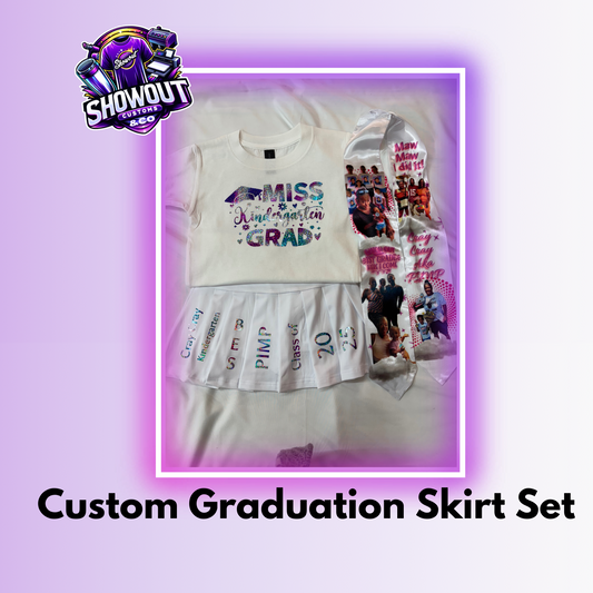 Kids Graduation Skirt Set
