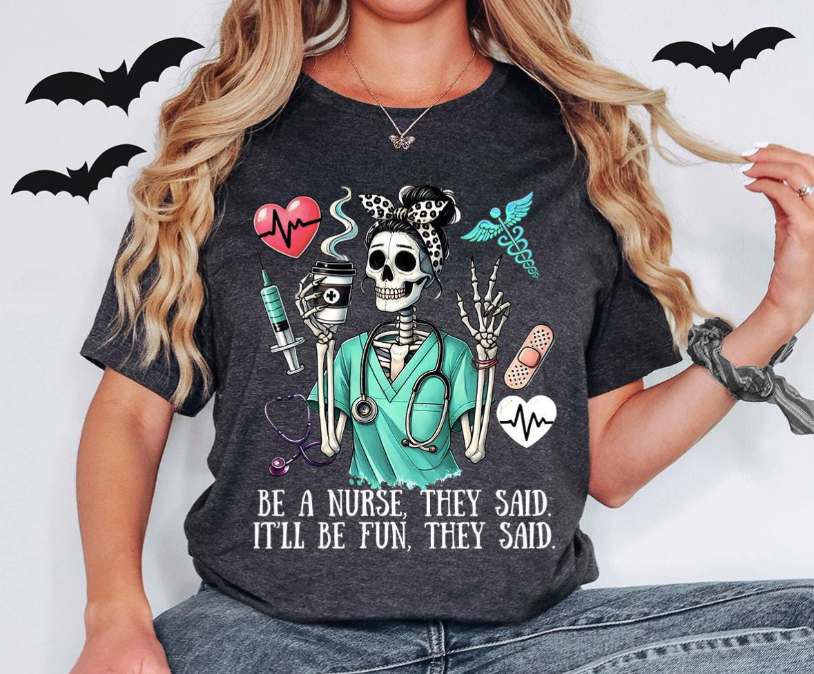 Skeleton Nurse Shirt / Sweater