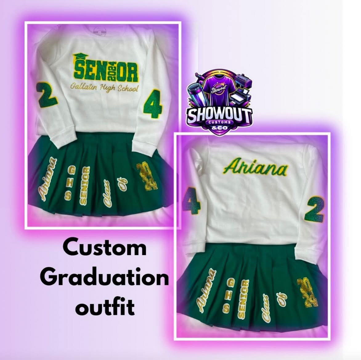 Adult size graduation skirt set
