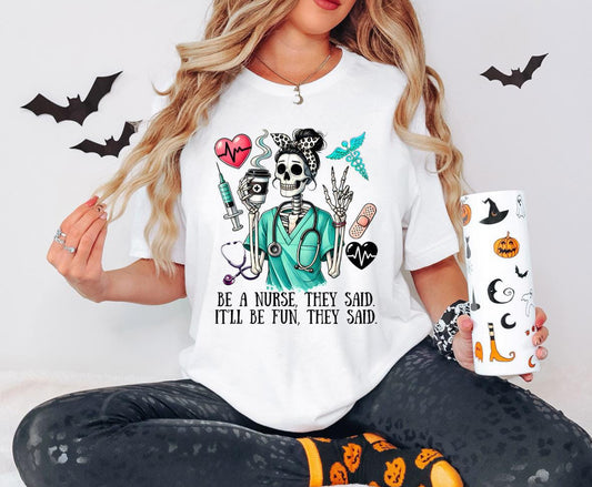 Skeleton Nurse Shirt / Sweater